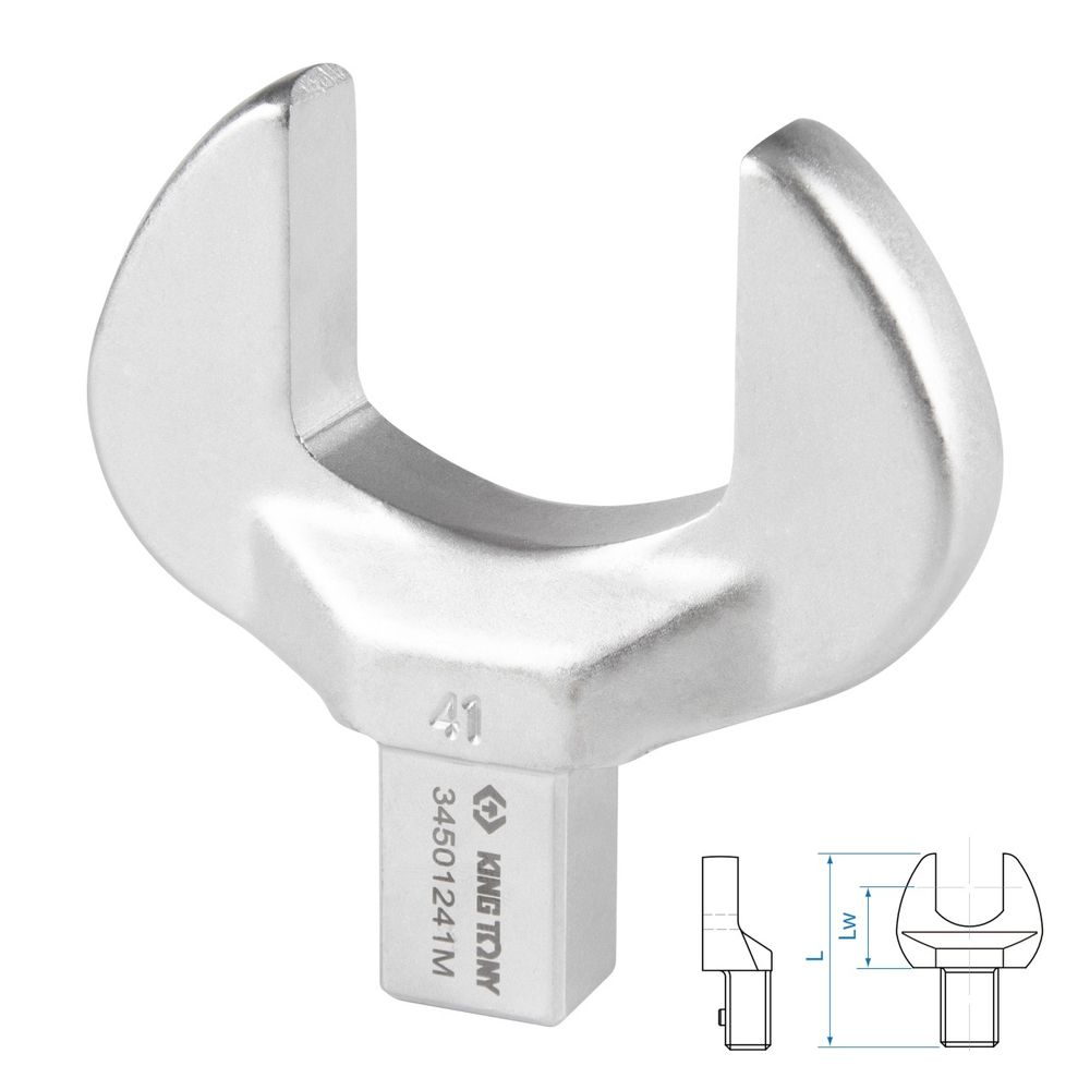 KING TONY (34501241M) Насадка рожковая серии "FIT", 41 мм, 14х18 мм