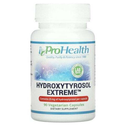 Зелень и зеленые овощи ProHealth Longevity, Hydroxytyrosol Extreme, 25 мг, 90 вегетарианских капсул