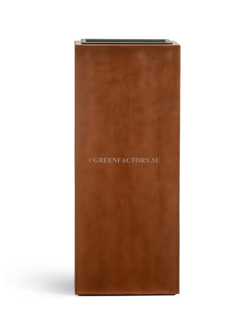 Кашпо TREEZ Effectory - серия Corten Steel - Высокий куб - Кортеновская сталь - Бархатистая окись