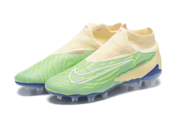 Бутсы Nike Phantom GX Elite FG (Бежевый+зеленый)
