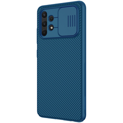 Чехол Nillkin синего цвета с защитной шторкой камеры для Samsung Galaxy A32 4G с 2021 года, серия CamShield Case