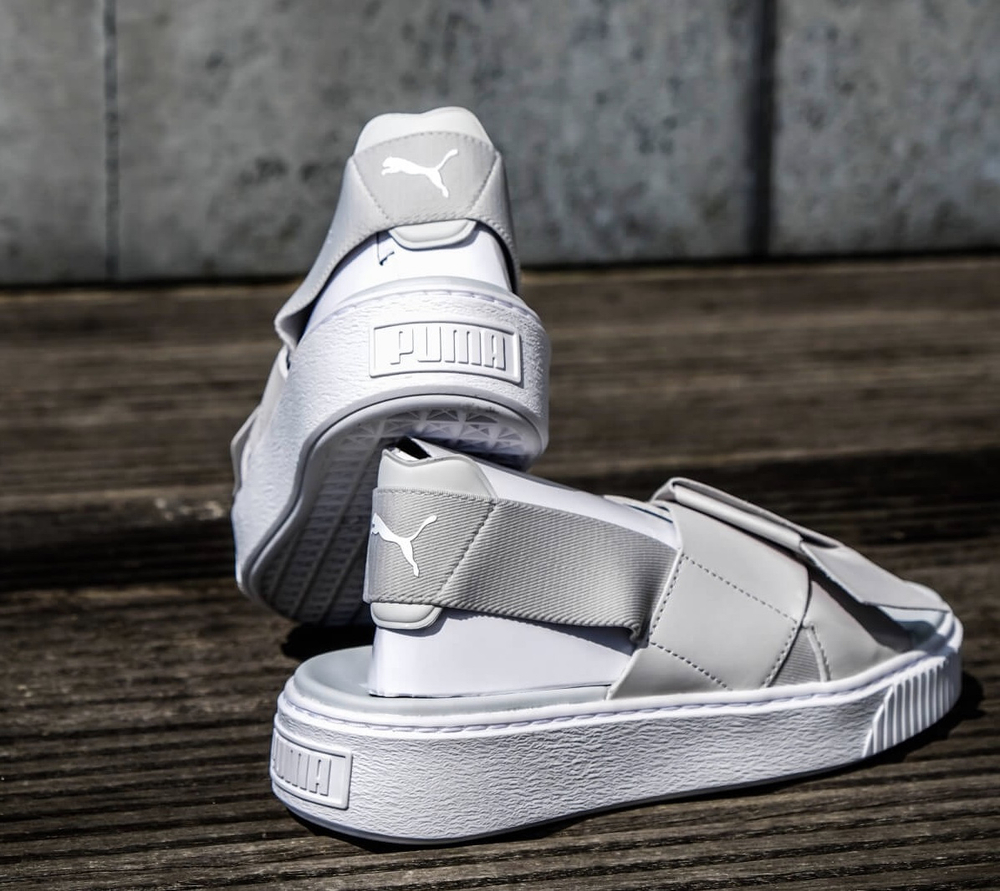 Puma Women's Platform Sandal LEA Glacier Gray