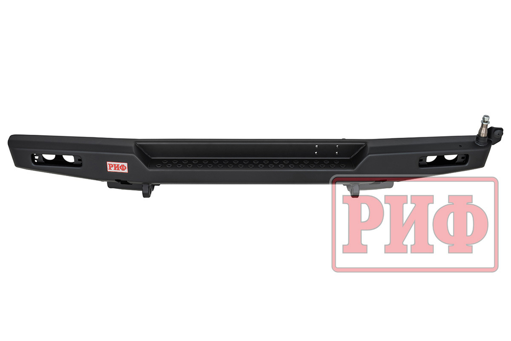 Бампер силовой задний для ГАЗ Соболь NN с фонарями, калиткой, возможностью установки фаркопа, стандарт РИФ