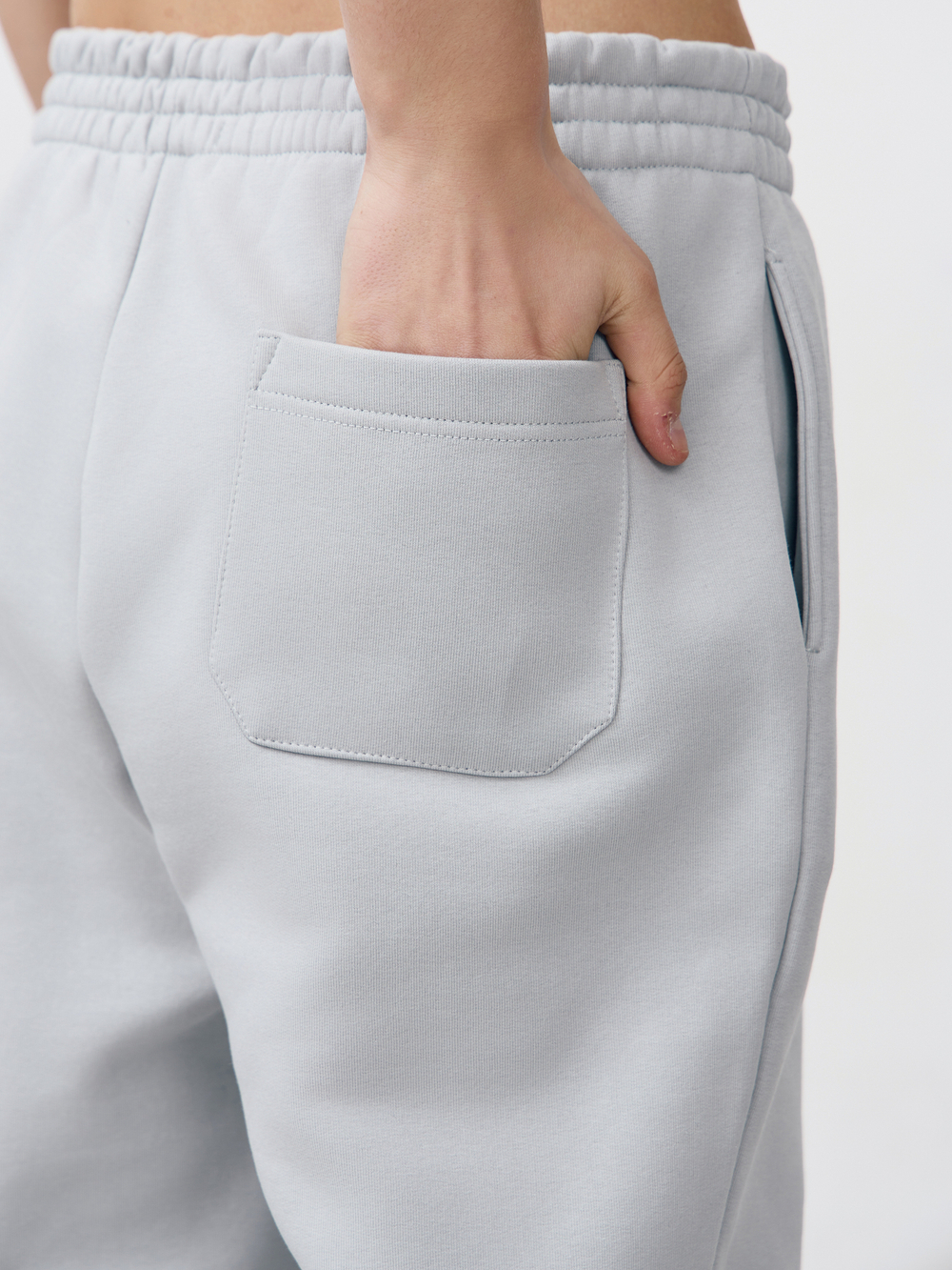 Брюки мусжкие с начесом "jogger fleece" (бетон)