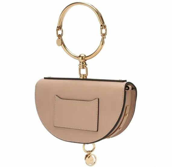 Сумка Chloé Nile Minaudiere бежевый