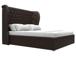 Кровать интерьерная Далия 160, Коричневый, Экокожа, 28666