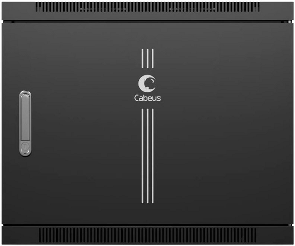 Шкаф настенный 19", 15U Cabeus SH-05F-15U60/35m-R-BK