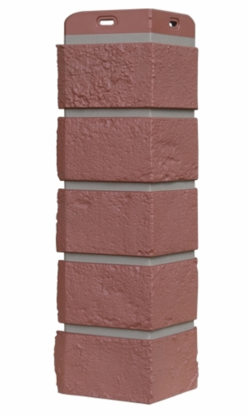 Угол наружный Grand Line Состаренный кирпич Элит Махагон