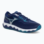 Теннисные кроссовки Mizuno Wave Enforce Tour 2 CC bellwether blue/ white/ fjord blue