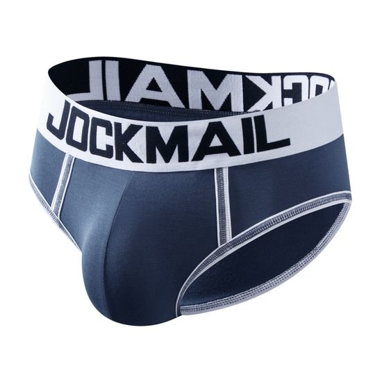 Мужские трусы брифы темно- синие JOCKMAIL JM2041-16