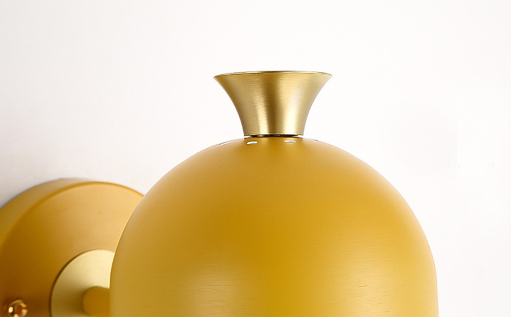 Wall design lamp Hood  (Yellow)