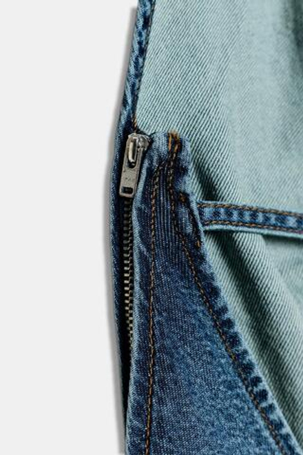 ZARA ДЖИНСОВЫЙ КОМБИНЕЗОН ХАЛТЕР Z1975 С ПОЯСОМ, СИНИЙ