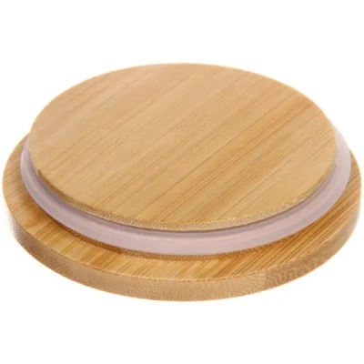 Банка для хранения керамическая «Цветочная грация» 260мл с бамбуковой крышкой