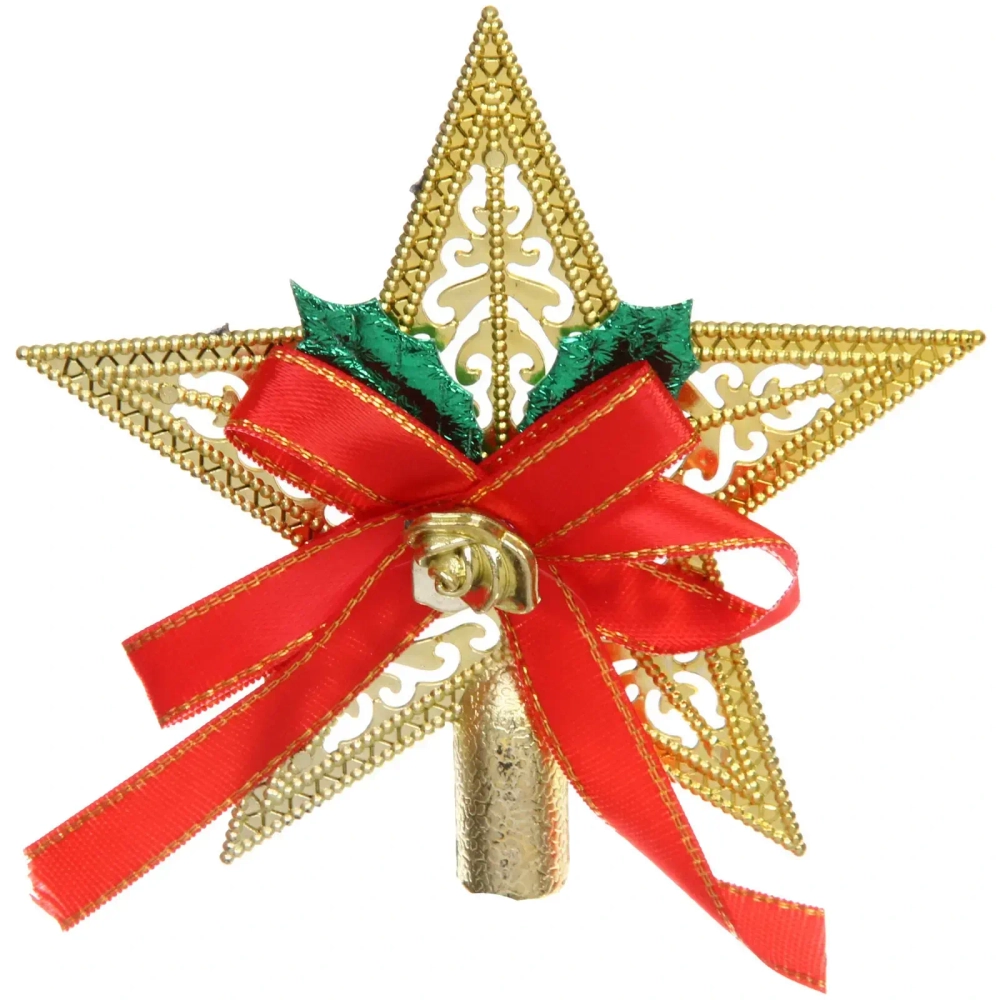 Верхушка на ёлку «Сияющая звезда» 10 см, золото