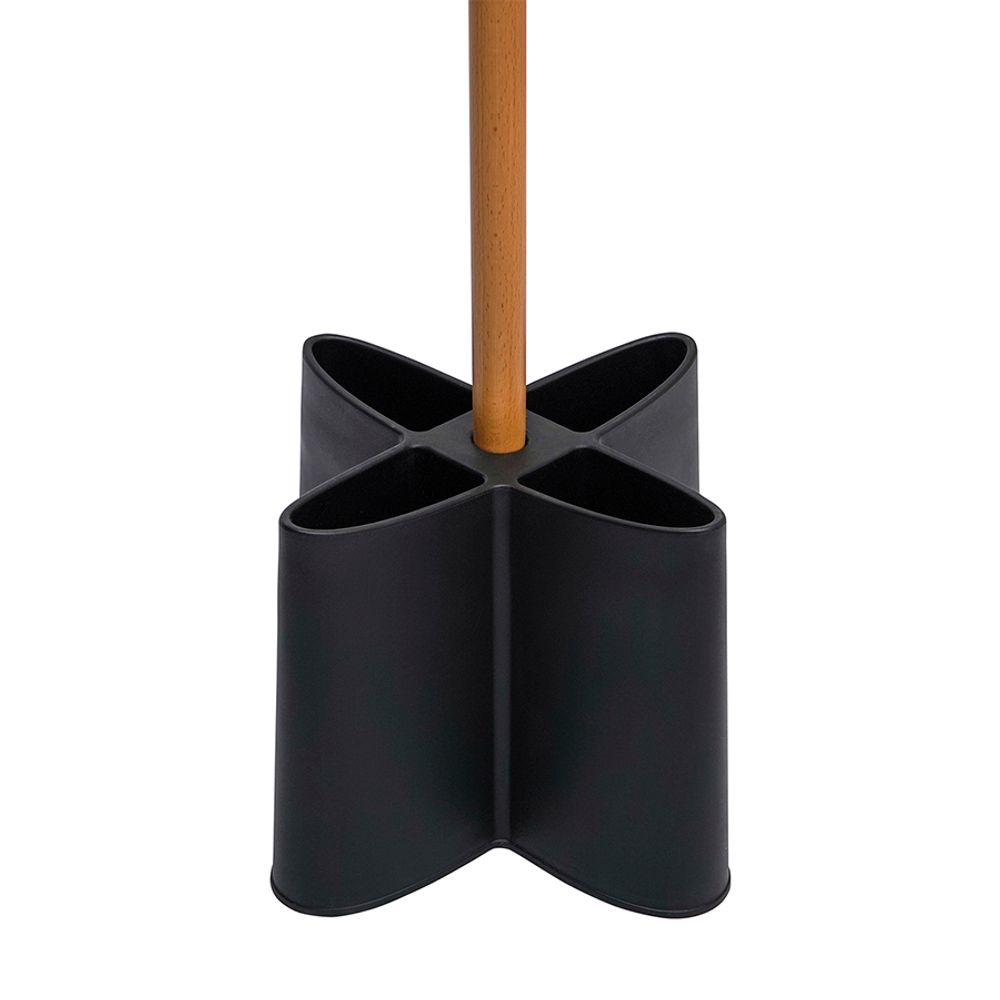 Вешалка напольная Oulof, 158 см, бук/черная