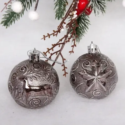 Набор украшений «Зимний вечер» (28 предметов),графит