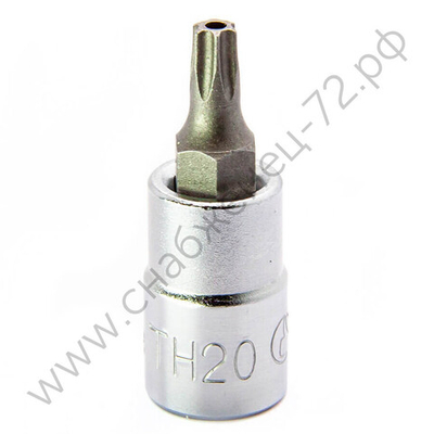 2025TH20 Торцевая головка со вставкой TORX с отверстием  1/4" ТH20
