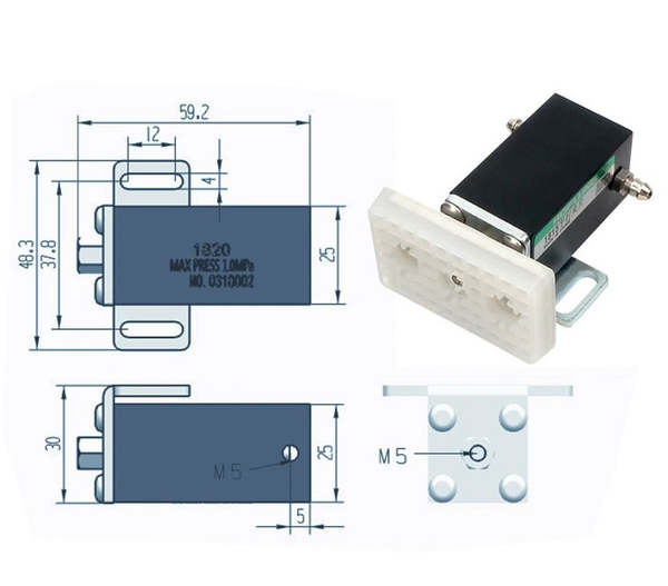 1820ptll – Удерживающий пневматический захват