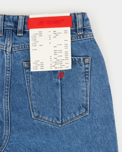 Джинсы женские прямые синего цвета Woman Jeans Straight Dark Blue