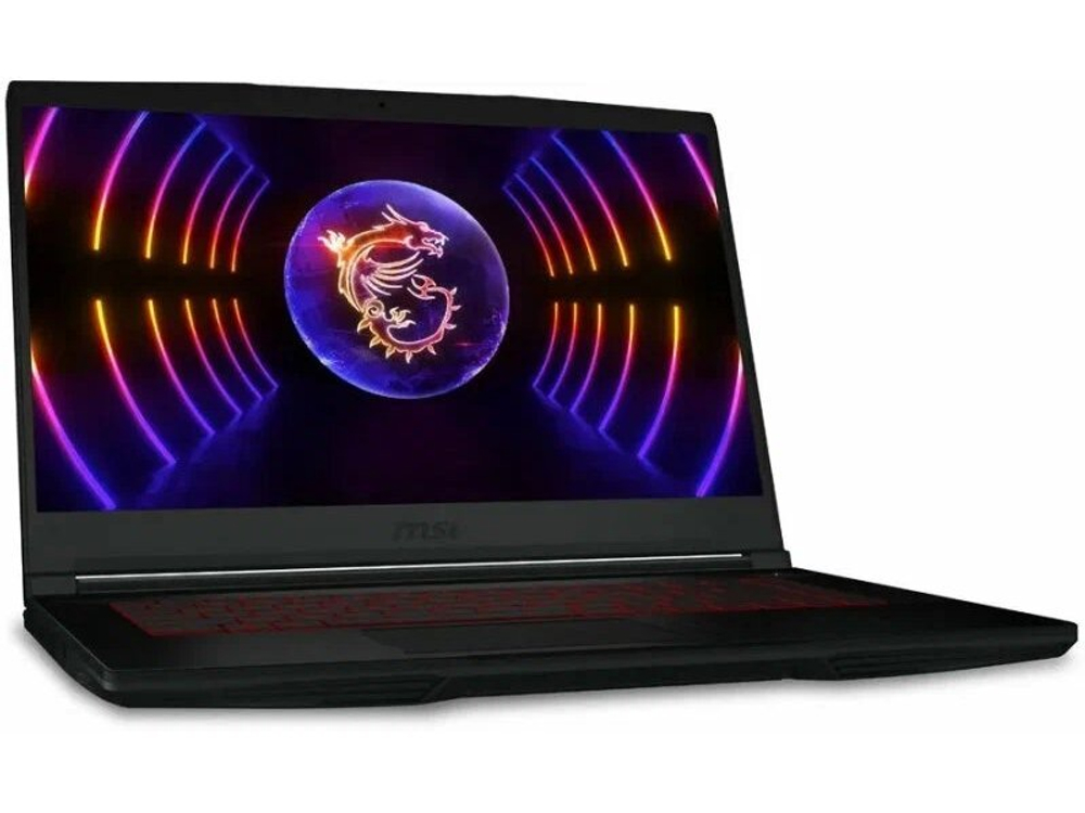 Ноутбук 15,6" MSI GF63 Thin 12UC-1094XRU Core i5 12450H/8Gb/512Gb SSD/NV RTX3050 4Gb/15.6" FullHD/DOS Черный (9S7-16R821-1094)