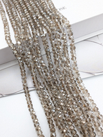 Стекло плоский бочонок 4*2.6мм, серый