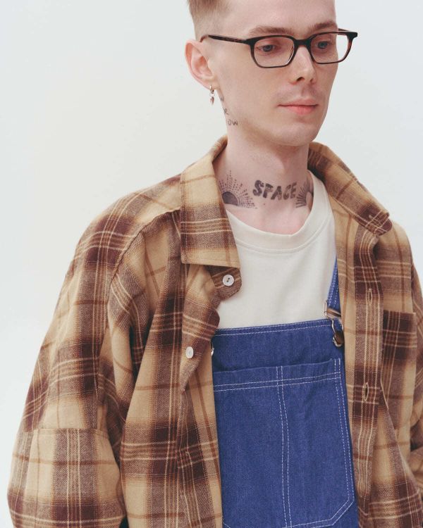 Рубашка Cowboy Shirt бежевая - фото 8