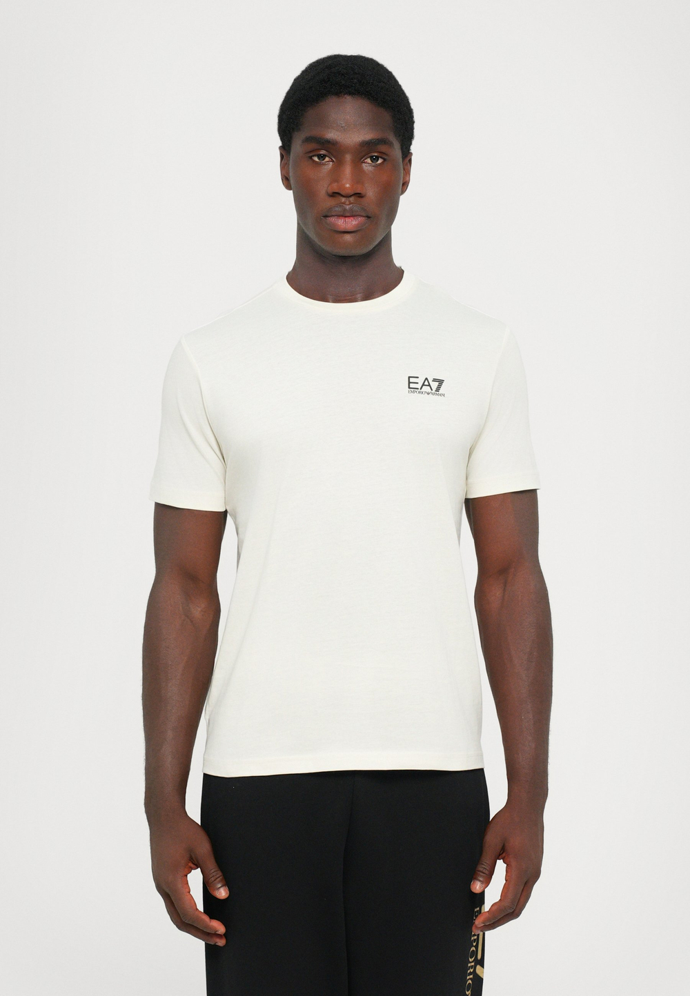 EA7 Emporio Armani UNISEX - Базовая футболка - ванильный лед/молоко