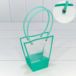 Пакет подарочный 16х16х8см Ваза для цветов (Тиффани)