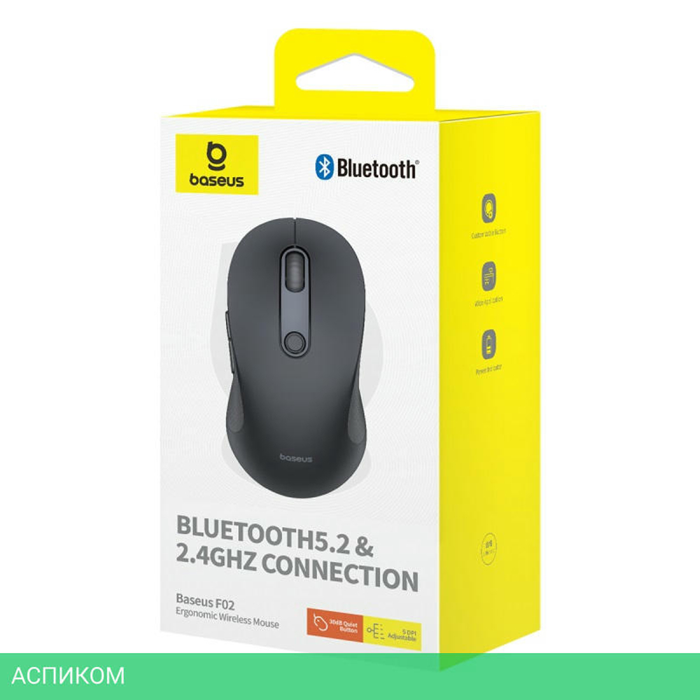 Мышь Baseus Ergonomic Cluster Black (B01055505111-01)