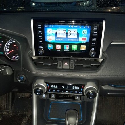 Навигационный блок для Toyota RAV4 2019+ - Carmedia FT-7-3-7-PA на Android 9, 6-ТУРБО ядер и 4ГБ-64ГБ