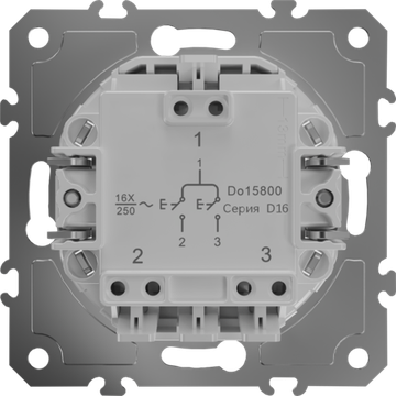 Механизм В2 жалюзийного выключателя кнопочный быстрозажимные контакты 10 A 250 В~, серия D16