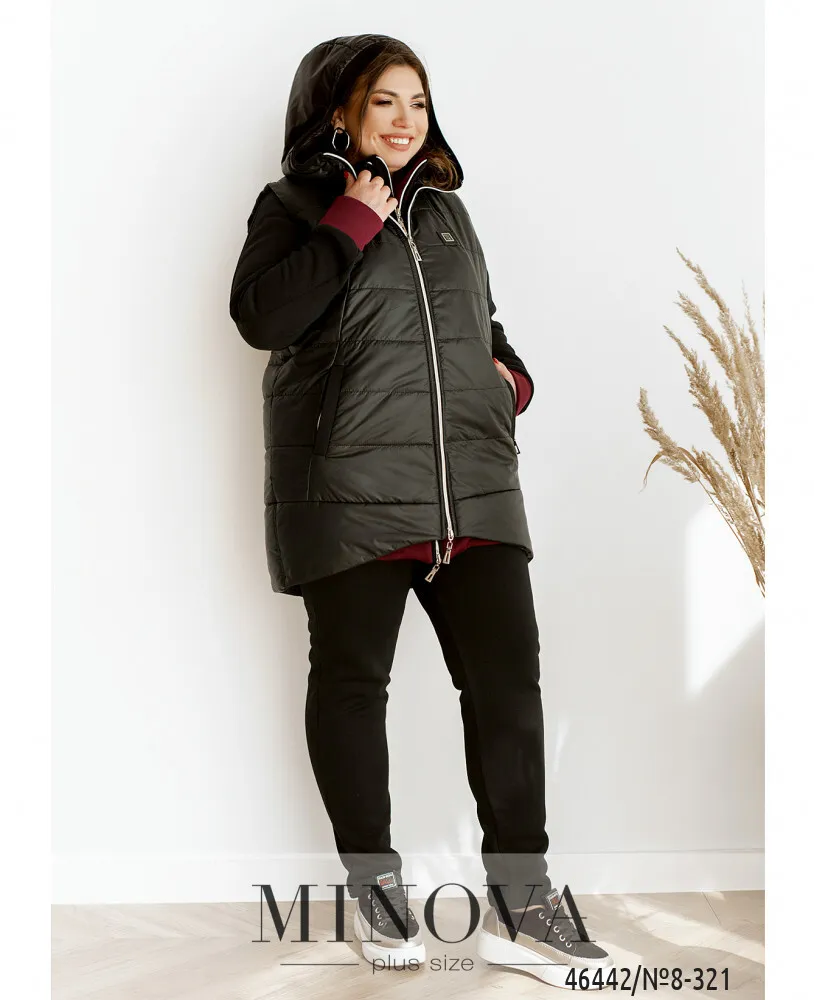 Костюм 8-321-марсала-чёрный Minova