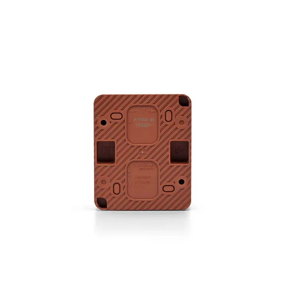 Розетка 1-м ОП AtlasDesign PROFI 16А IP54 250В заземл. защ. шторки терракот. SE ATN547045