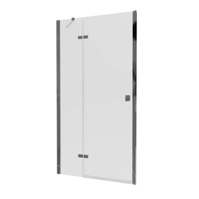 Дверь душевая "Бруно" 99*190, хром, прозр. (1место)