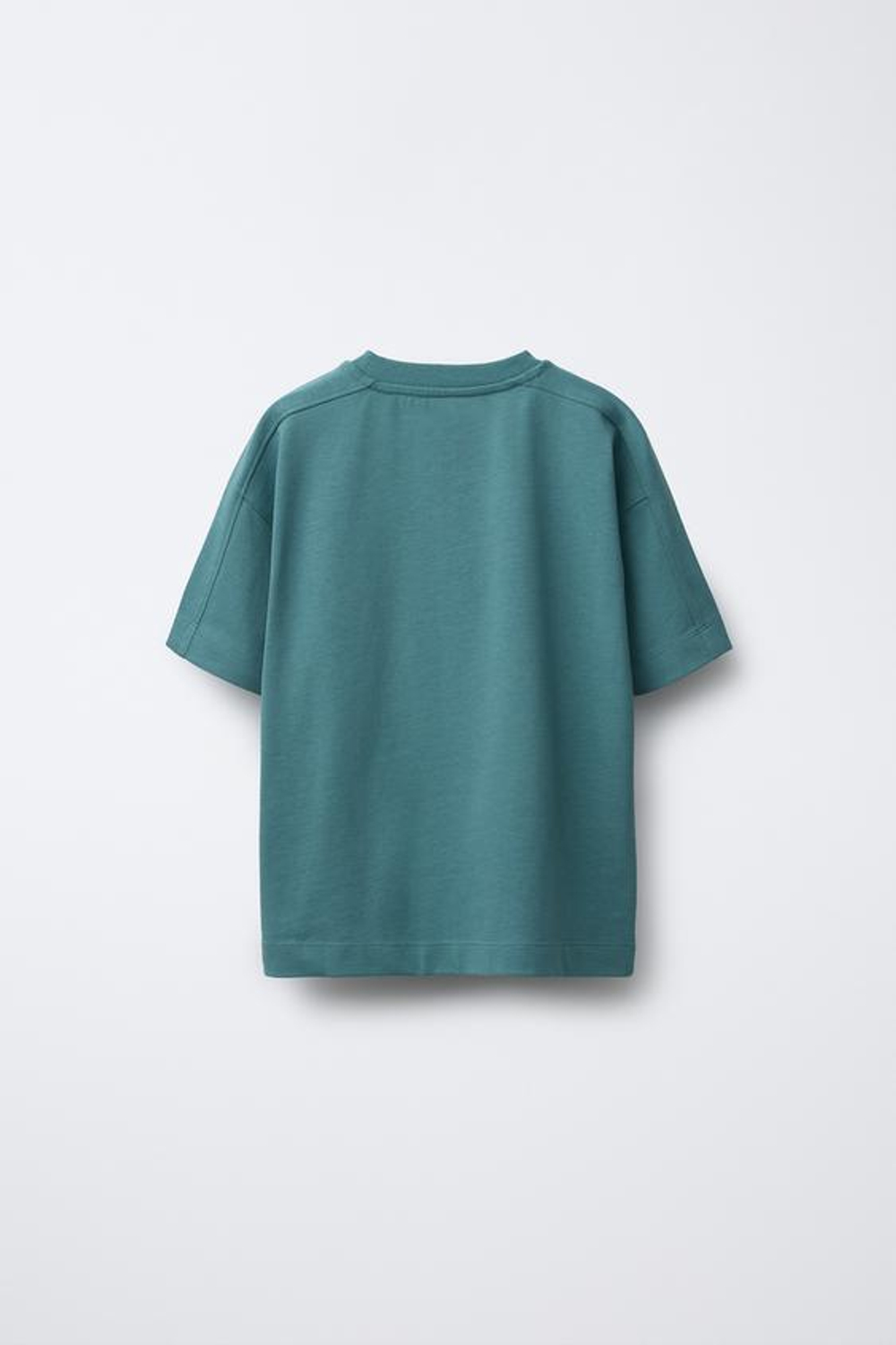 ZARA ФУТБОЛКА СВОБОДНОГО КРОЯ В СПОРТИВНОМ СТИЛЕ, НЕОНОВО-СИНИЙ