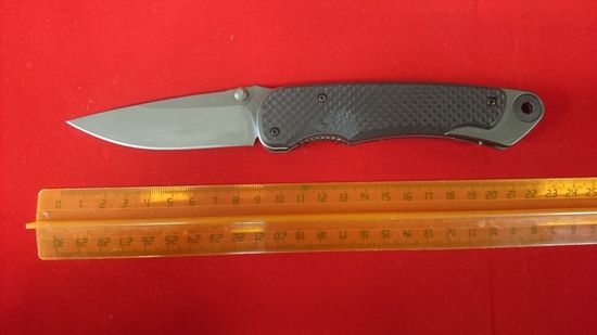 Складной нож скл. Spartan Blades Akribis Folder SB/SF1MGMGCF c клинком из стали CPM-S35VN, рукоять титан / карбон