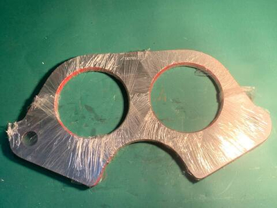 Шиберная плита Schwing 10129807 DN180 (очки) (карбид вольфрама)