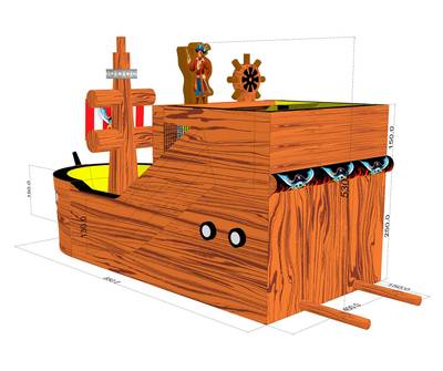 Коммерческий надувной корабль «Атлантис» 8,5х4х5 м