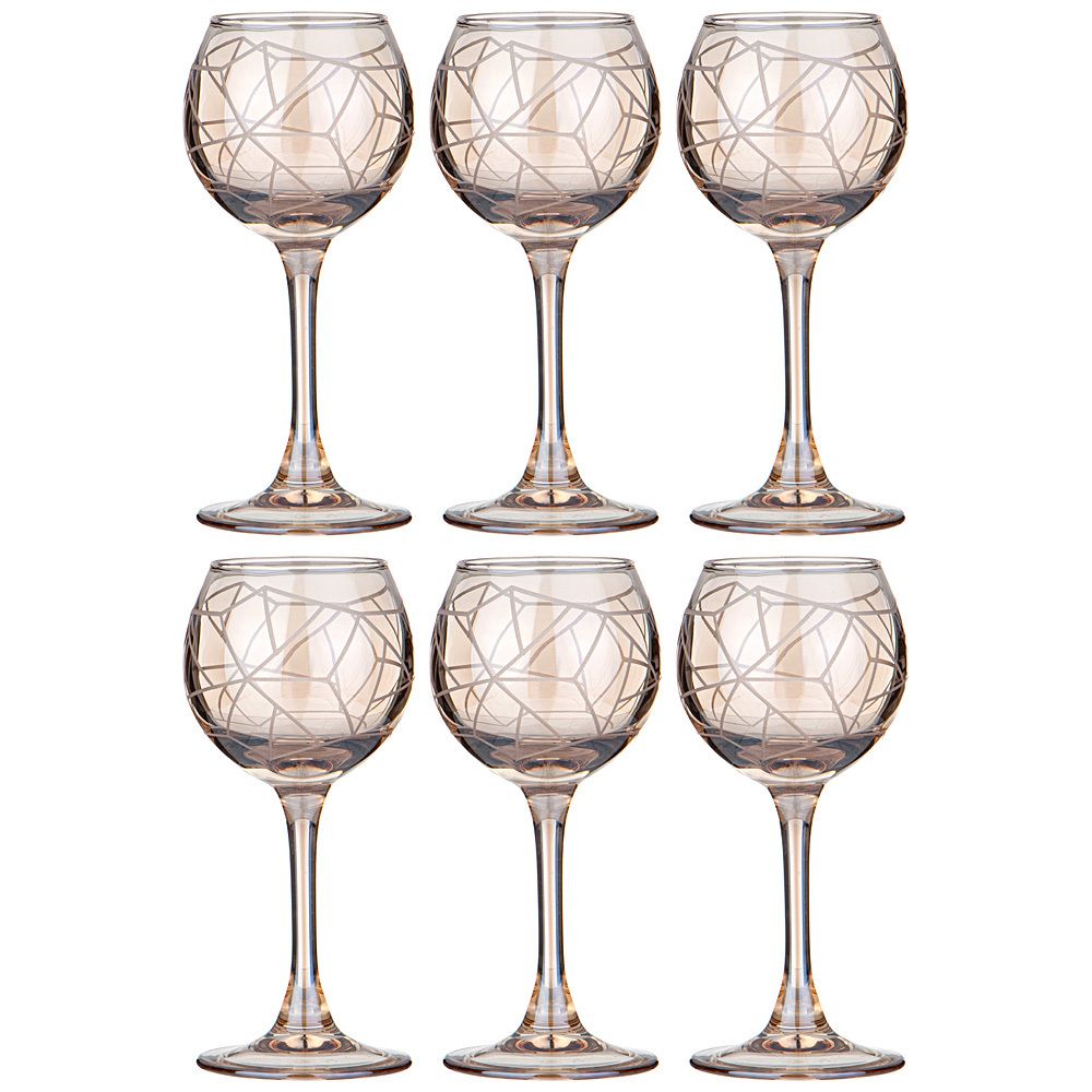 НАБОР РЮМОК ИЗ 6 ШТ "ГРАФИКА" МЕД 85 МЛ