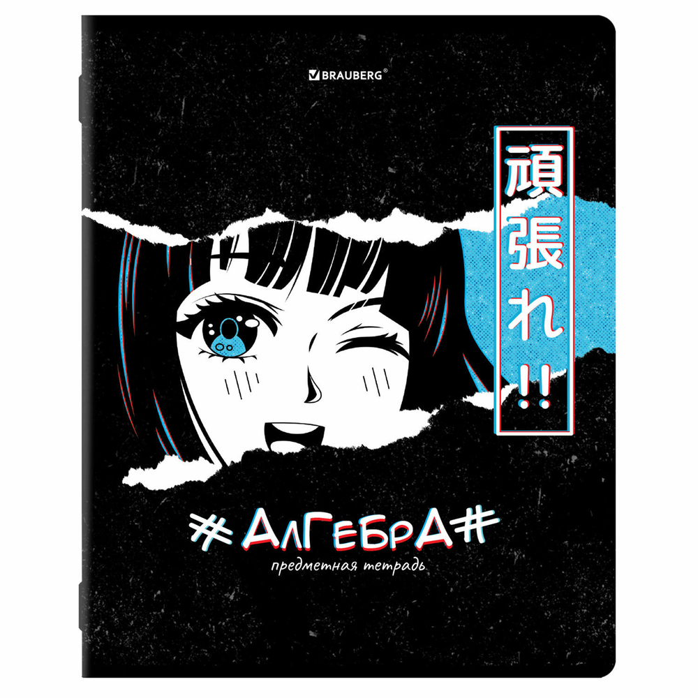Тетради предметные комплект 12 ПРЕДМЕТОВ 48 л. глянцевый УФ-лак BRAUBERG "ANIME" (2 штуки в упаковке)