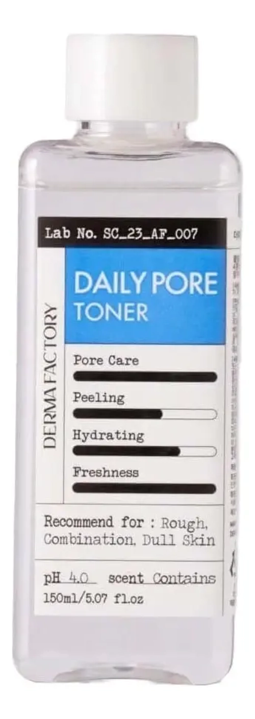 DERMA FACTORY Очищающий поры тонер для ежедневного применения - Daily Pore Toner150мл