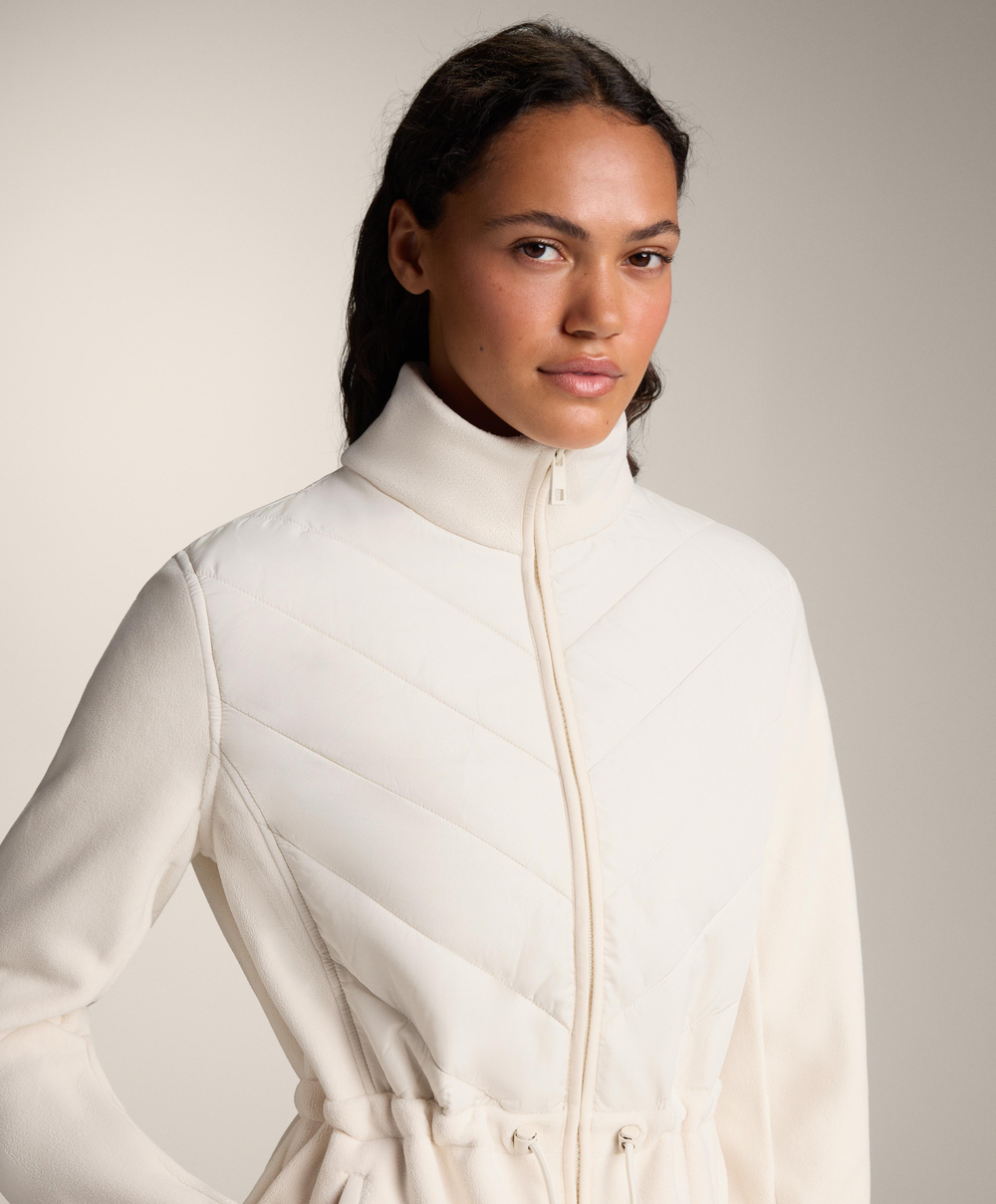 Oysho Утепленная куртка FELLEX® AEROGEL с регулируемой талией, экрю