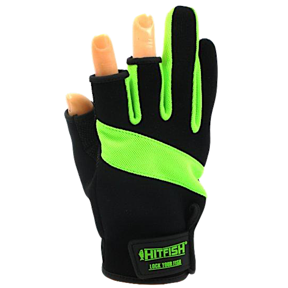 Перчатки Hitfish Glove HFFG-03-01 Зелёные -