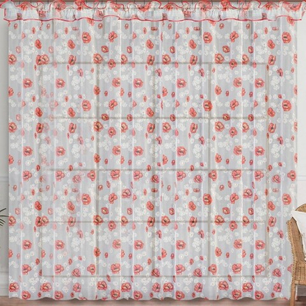 Занавеска из вуали "Ф. ДОРА" на шторной ленте, Польша.