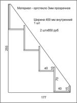 Горка под лаки четырехярусная