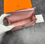 Розовая сумка Hermes Kelly Pochette