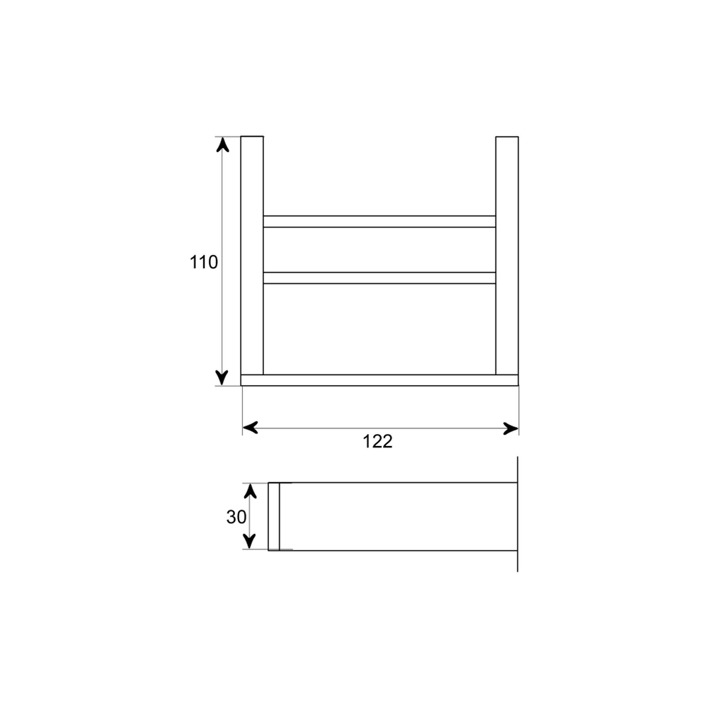 Steinberg Серия 460 Мыльница настенная, 105 x 105 x 45мм, чёрное сатин. стекло,из латуни, хром 460 2202