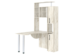 Стол компьютерный 14 крафт серый