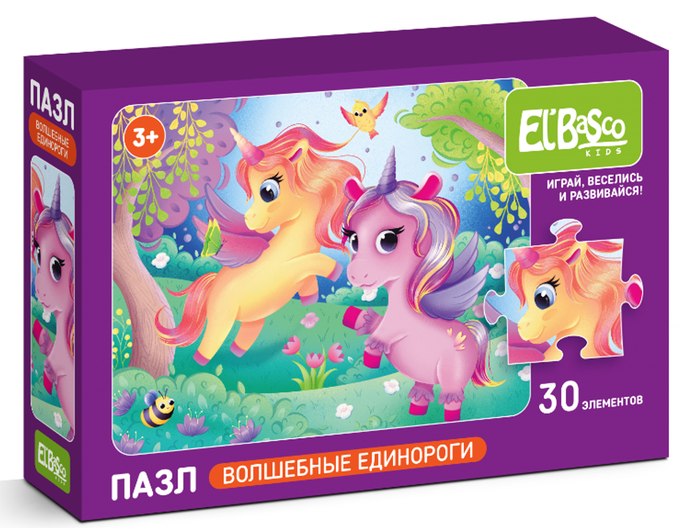 Пазл 30эл. "Волшебные единороги" (El`BascoKids)