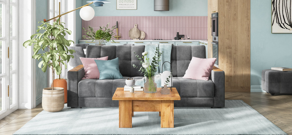 Накладки 1 шт. на Диван Босс Дымчатый Крафт